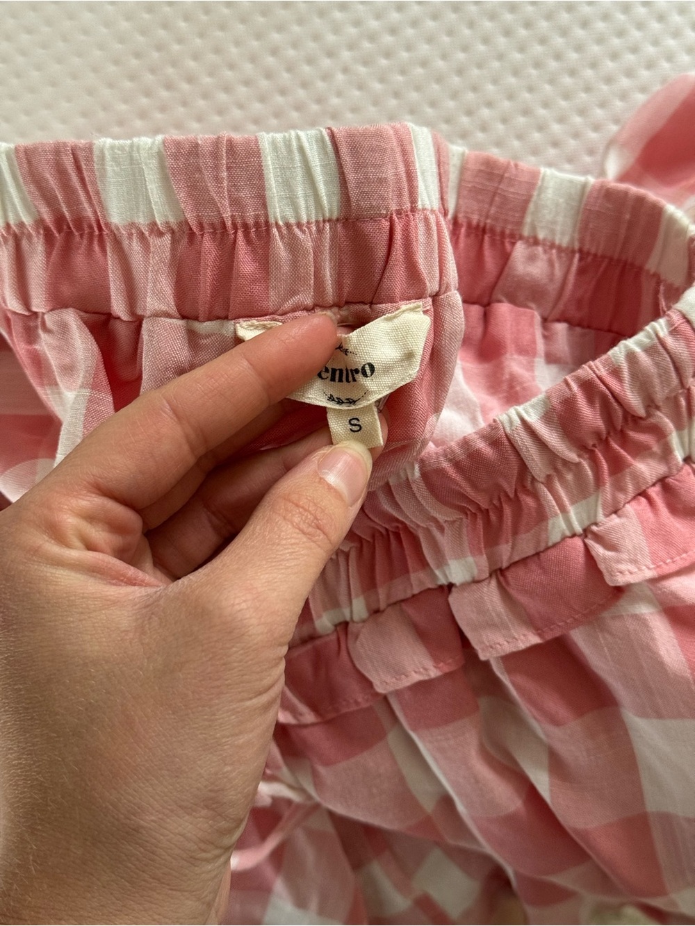 Pink gingham skort size small - Picture 2 of 3